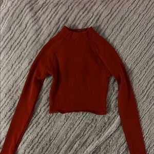ZARA Women's Red Long Sleeve Top